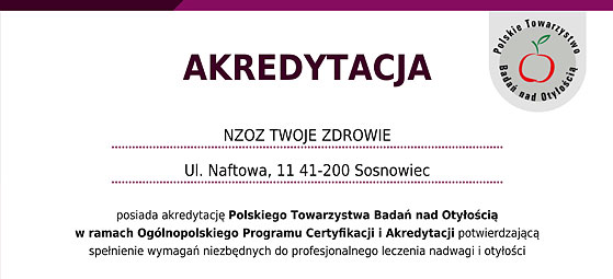 Akredytacja Polskiego Towarzystwa Badań nad Otyłością